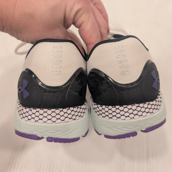 UNDER ARMOUR Hovr Sonic Women's White and Purple Athletic Shoes Size 6.5 - Picture 6 of 11